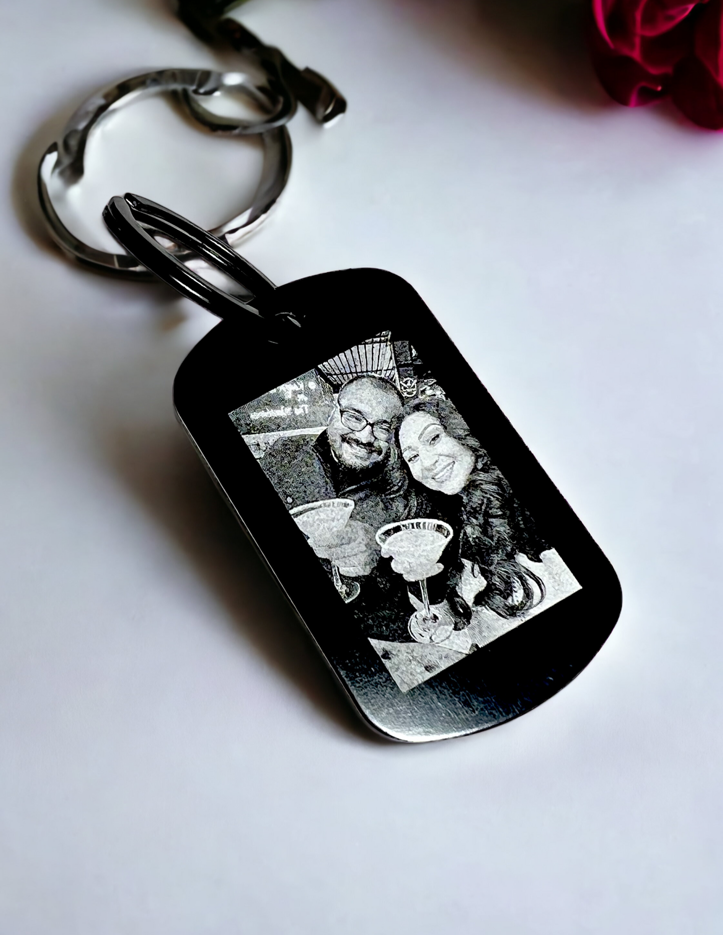 Personalized Photo Keychain- Stainless Steel