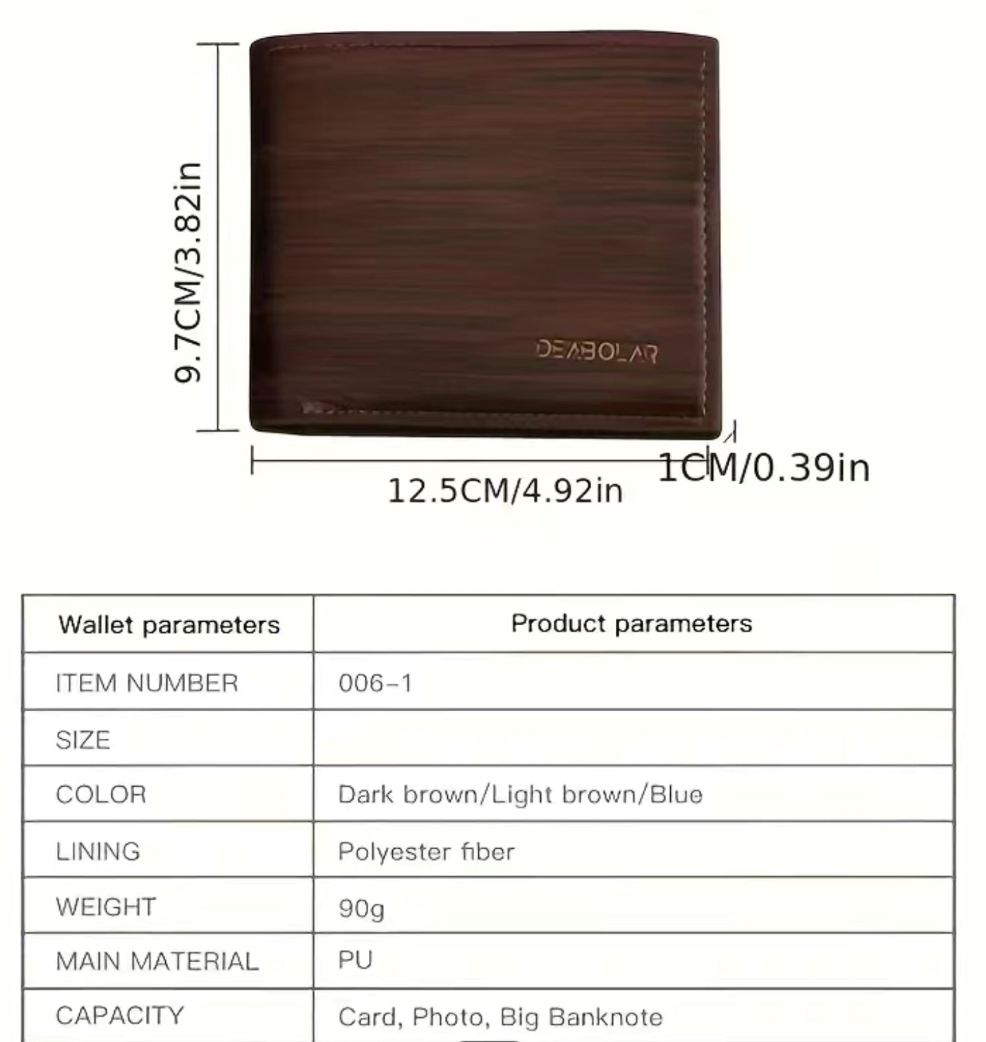 Custom Laser Engraved Wallet - Personalized PU Leather Billfold