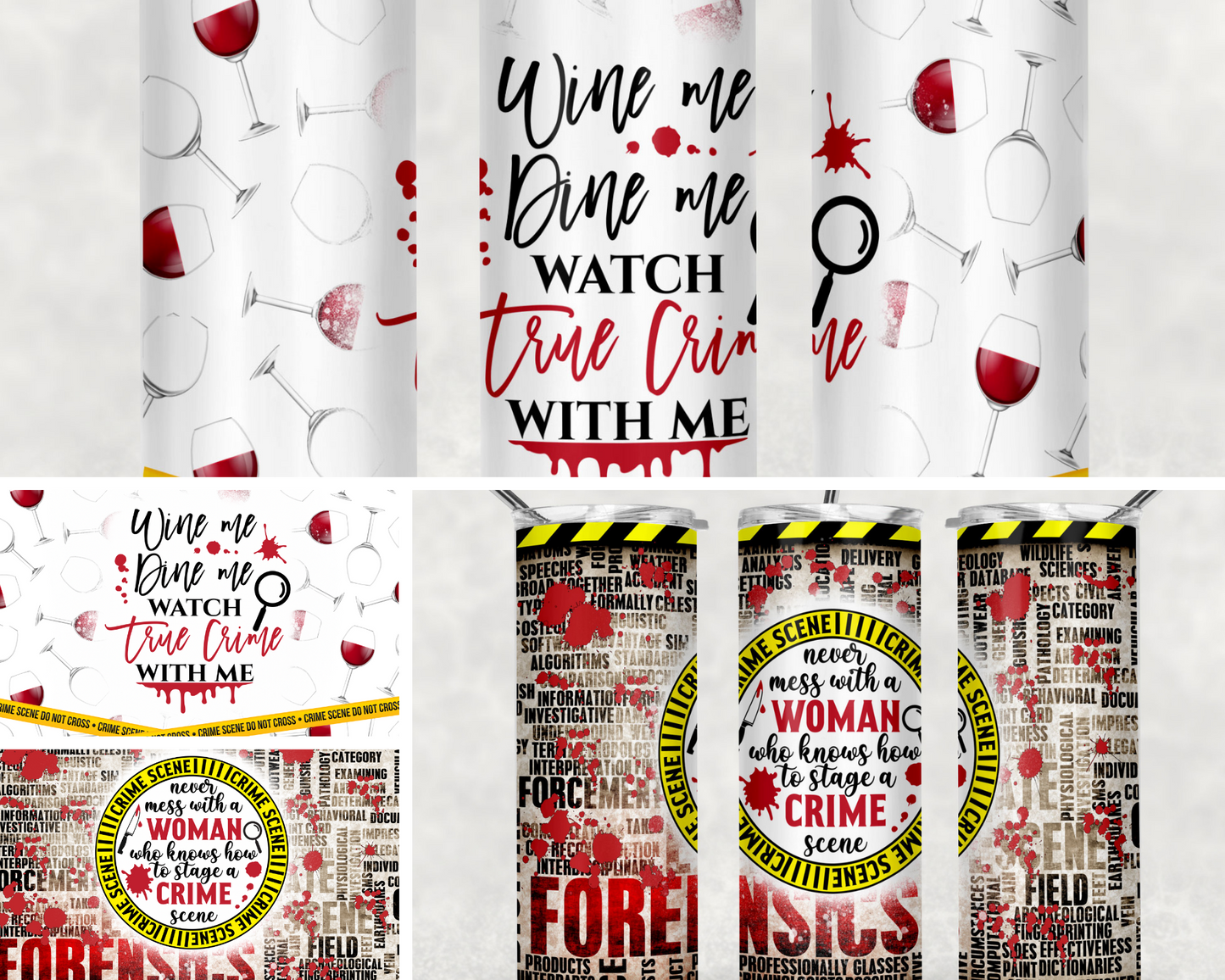 True Crime Tumblers 20oz.